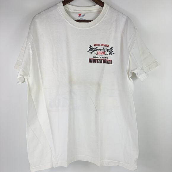 Large Mens T-Shirt April 2005 First Standard 1320 Drag Racing Invitational Vtg - Picture 3 of 7